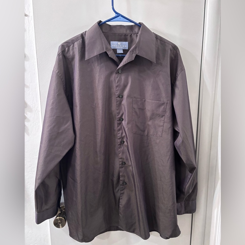 Dark Gray Shine Dress Shirt